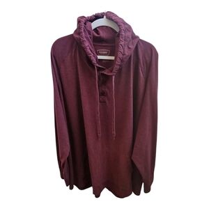 Burgundy Hooded Sweatshirt